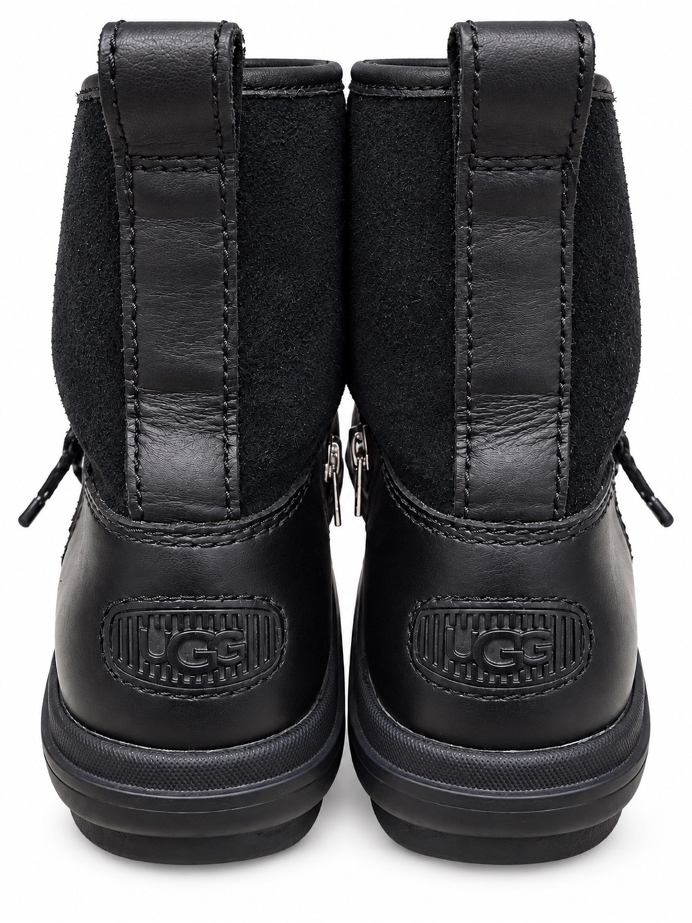 UGG Black Lace-Up Leather Hapsburg Hiker Boots Size 7